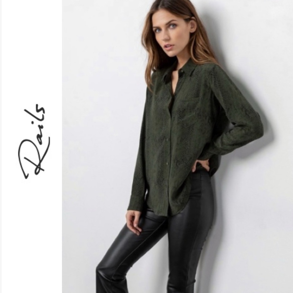 RAILS Kate Python Silk Shirt